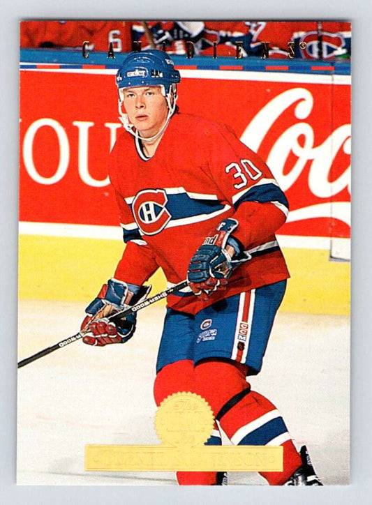 1994-95 Leaf #492 Turner Stevenson  Montreal Canadiens  Image 1