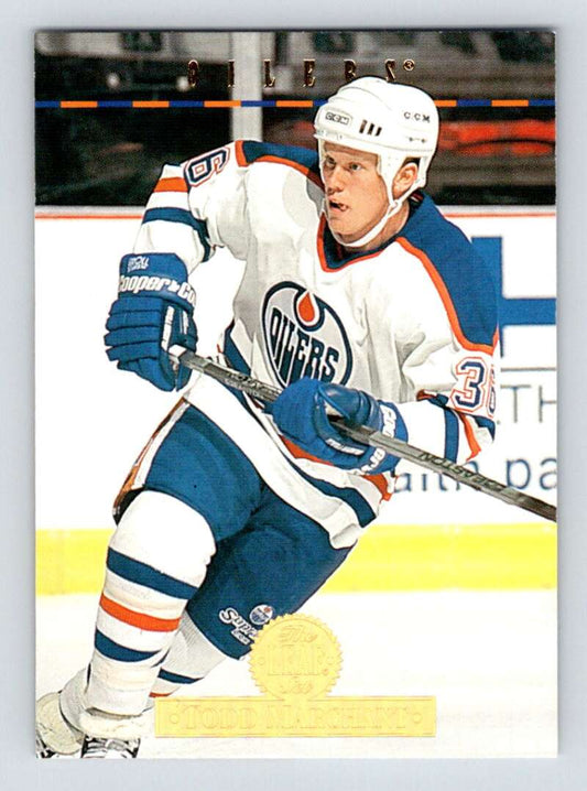 1994-95 Leaf #505 Todd Marchant  Edmonton Oilers  Image 1