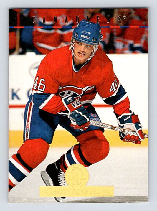 1994-95 Leaf #525 Craig Ferguson  RC Rookie Montreal Canadiens  Image 1
