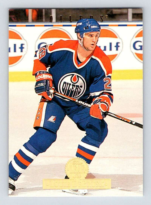 1994-95 Leaf #532 Louie DeBrusk  Edmonton Oilers  Image 1