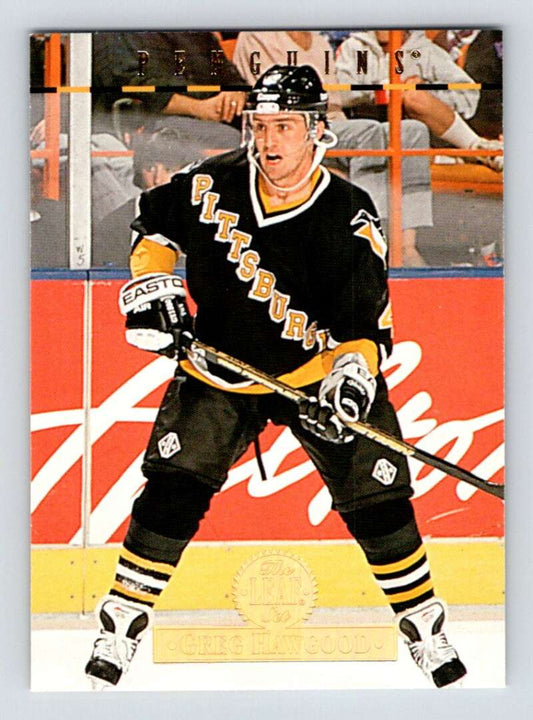 1994-95 Leaf #534 Greg Hawgood  Pittsburgh Penguins  Image 1