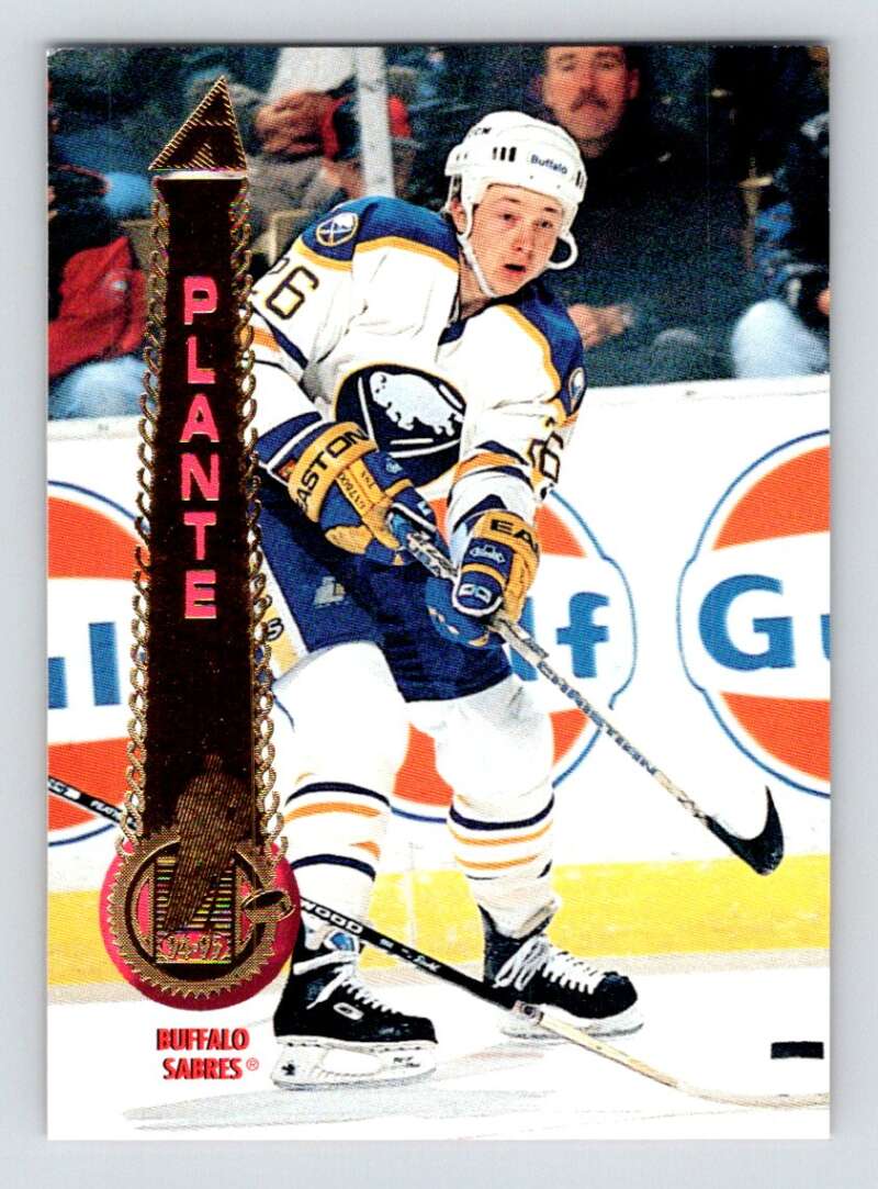 1994-95 Pinnacle #95 Derek Plante Buffalo Sabres Image 1