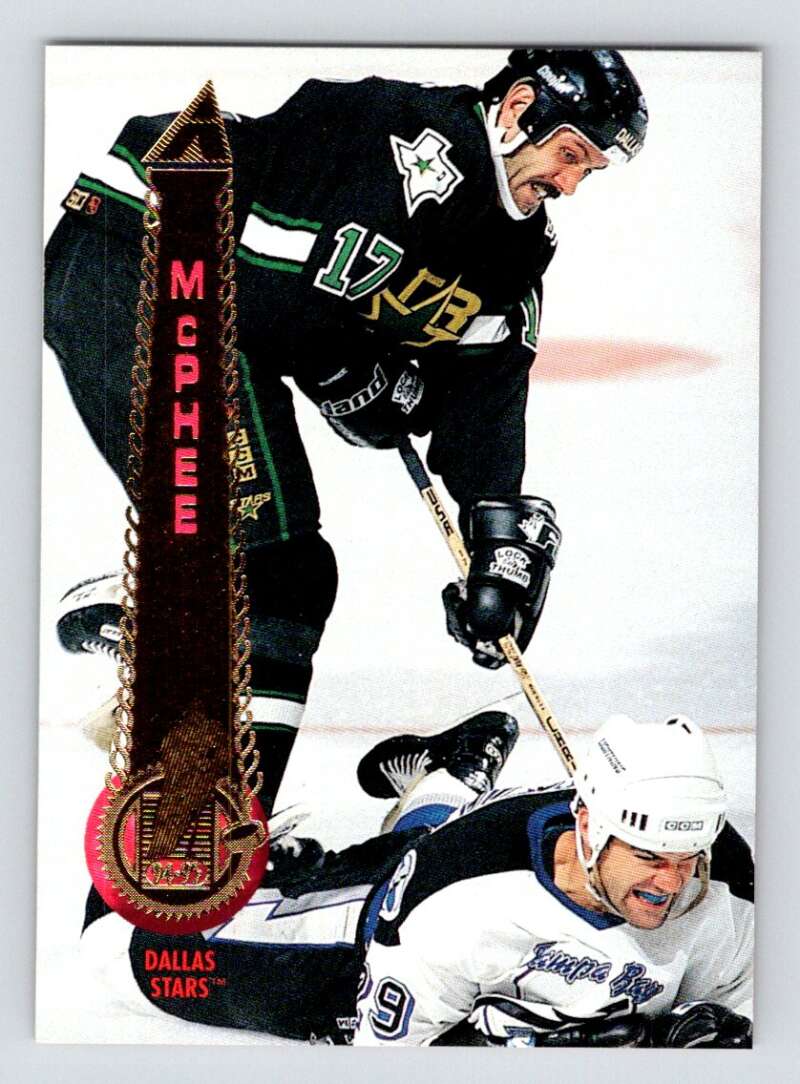 1994-95 Pinnacle #105 Mike McPhee Dallas Stars Image 1