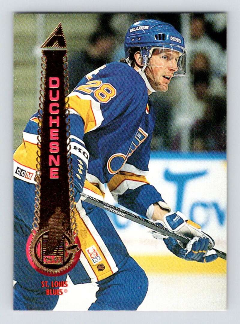 1994-95 Pinnacle #108 Steve Duchesne St. Louis Blues Image 1