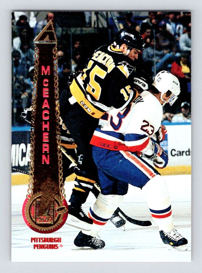 1994-95 Pinnacle #127 Shawn McEachern Pittsburgh Penguins Image 1