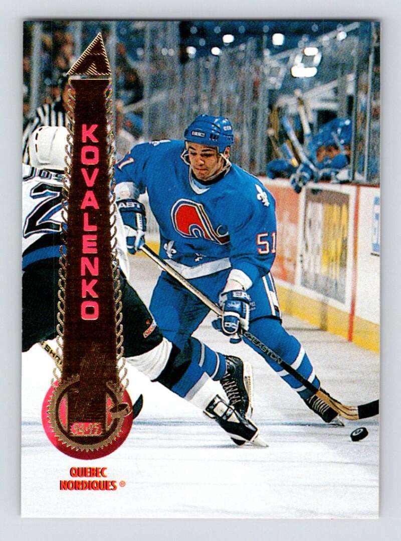 1994-95 Pinnacle #128 Andrei Kovalenko Quebec Nordiques Image 1