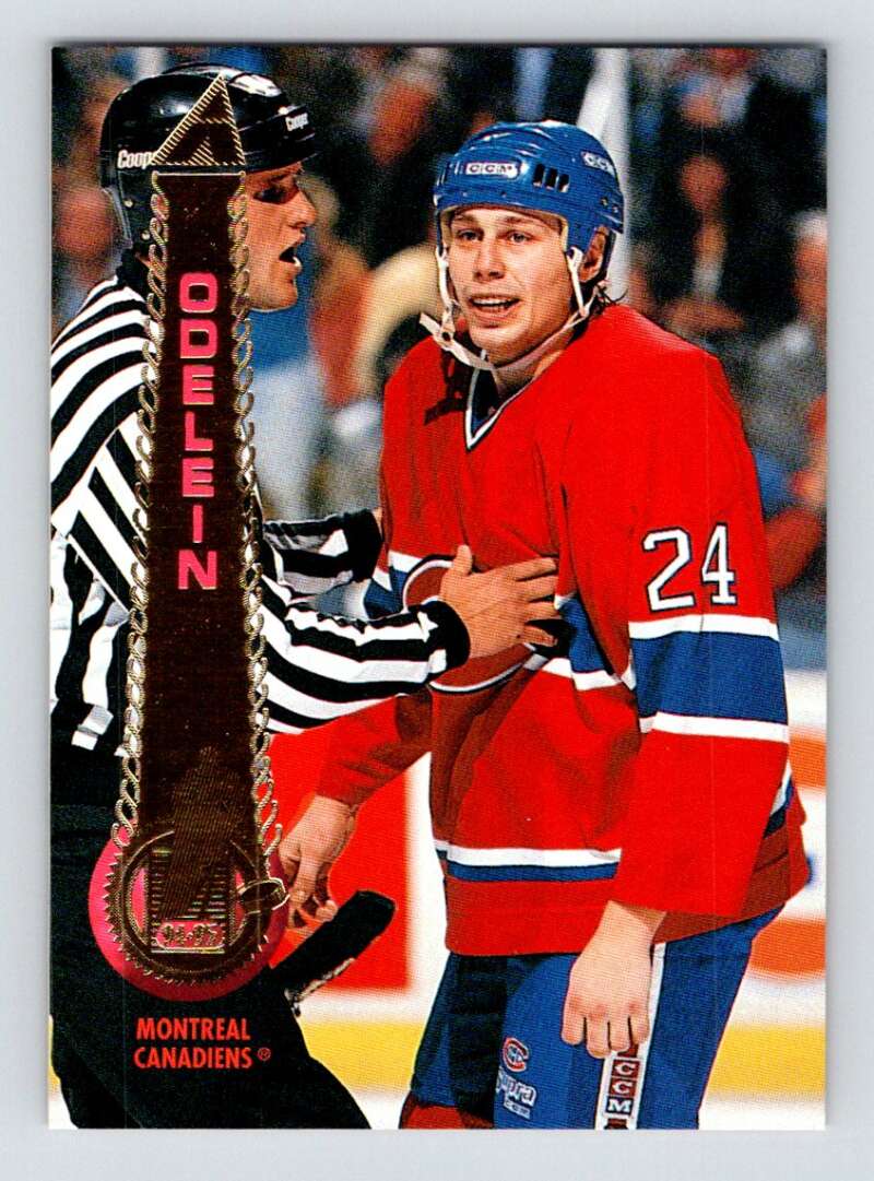 1994-95 Pinnacle #132 Lyle Odelein Montreal Canadiens Image 1