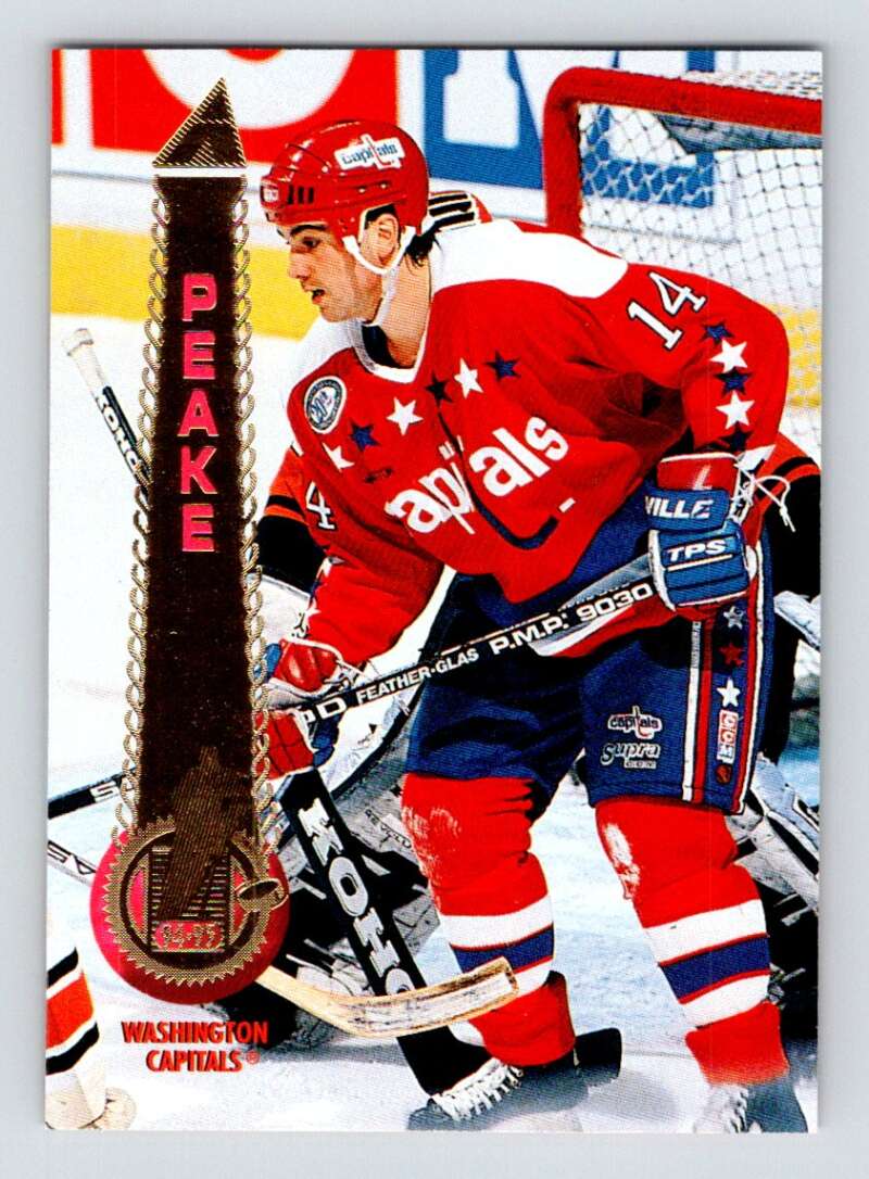 1994-95 Pinnacle #136 Pat Peake Washington Capitals Image 1