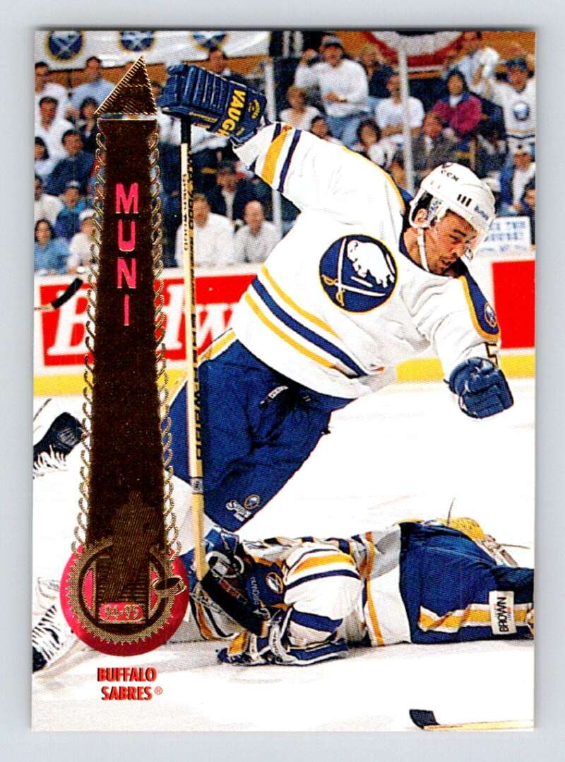 1994-95 Pinnacle #143 Craig Muni Buffalo Sabres Image 1