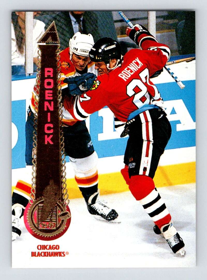 1994-95 Pinnacle #165 Jeremy Roenick Chicago Blackhawks Image 1