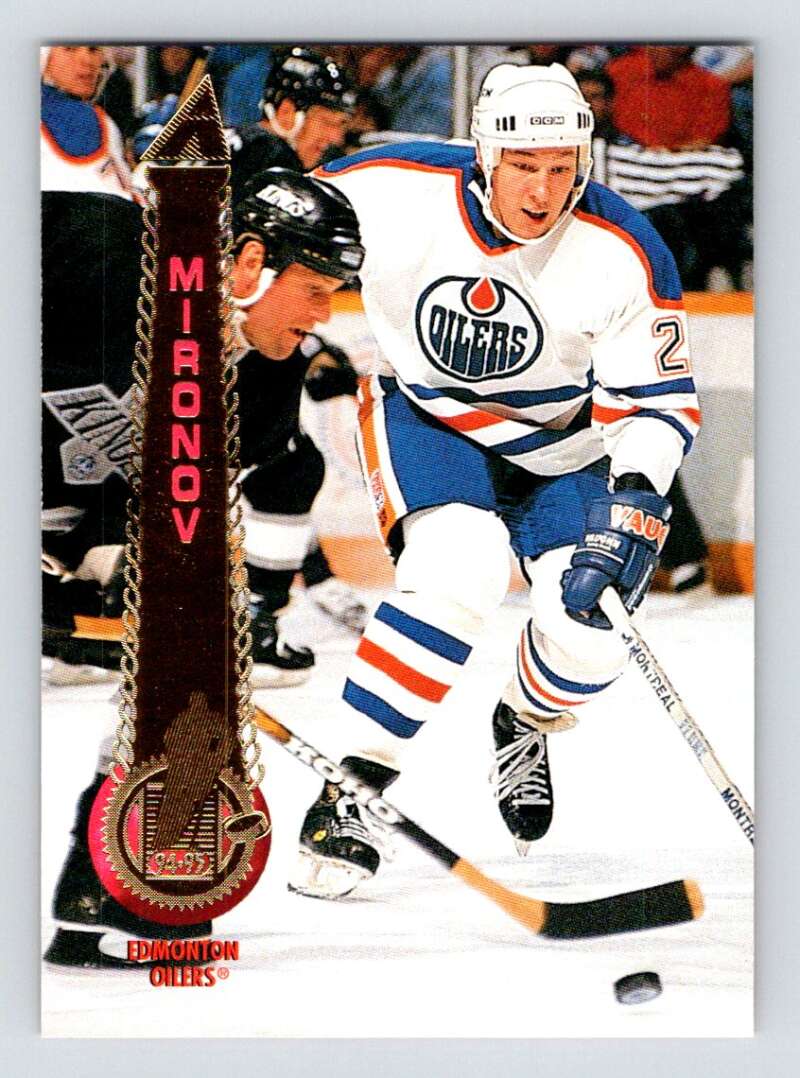 1994-95 Pinnacle #188 Boris Mironov Edmonton Oilers Image 1