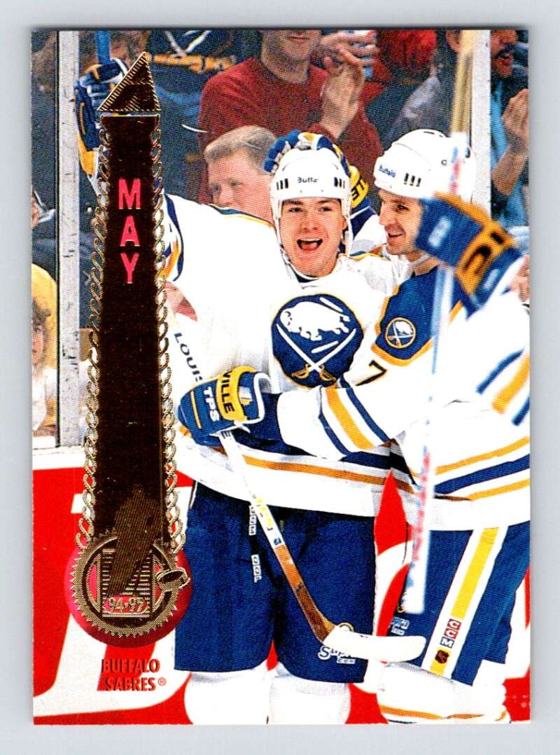 1994-95 Pinnacle #194 Brad May Buffalo Sabres Image 1