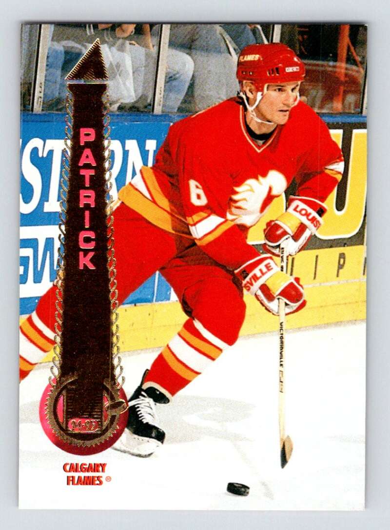 1994-95 Pinnacle #196 James Patrick Calgary Flames Image 1