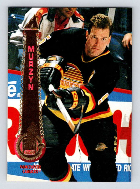 1994-95 Pinnacle #198 Dana Murzyn  Vancouver Canucks  Image 1