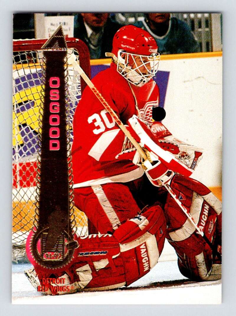 1994-95 Pinnacle #199 Chris Osgood Detroit Red Wings Image 1