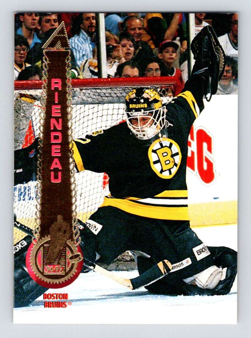 1994-95 Pinnacle #212 Vincent Riendeau Boston Bruins Image 1