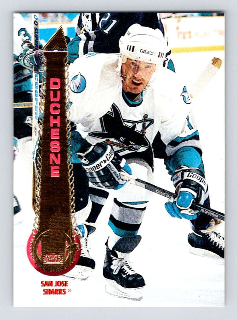 1994-95 Pinnacle #219 Gaetan Duchesne San Jose Sharks Image 1