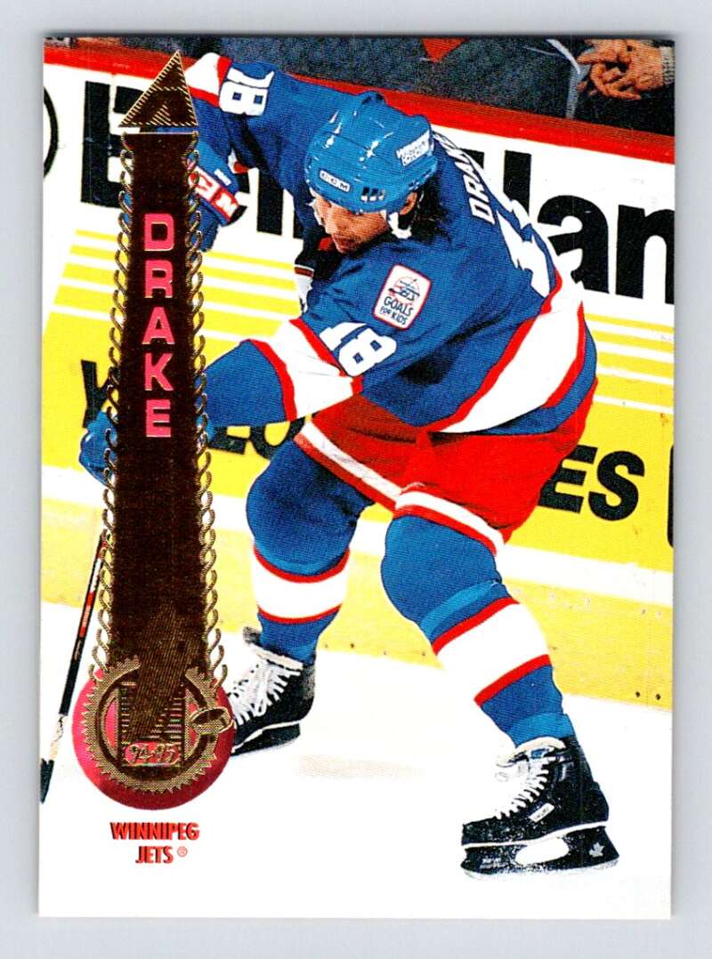 1994-95 Pinnacle #225 Dallas Drake Winnipeg Jets Image 1