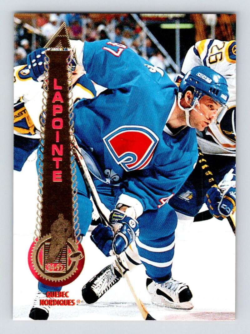 1994-95 Pinnacle #231 Claude Lapointe Quebec Nordiques Image 1