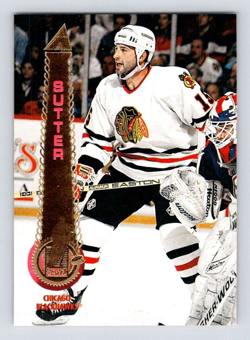1994-95 Pinnacle #235 Rich Sutter Chicago Blackhawks Image 1