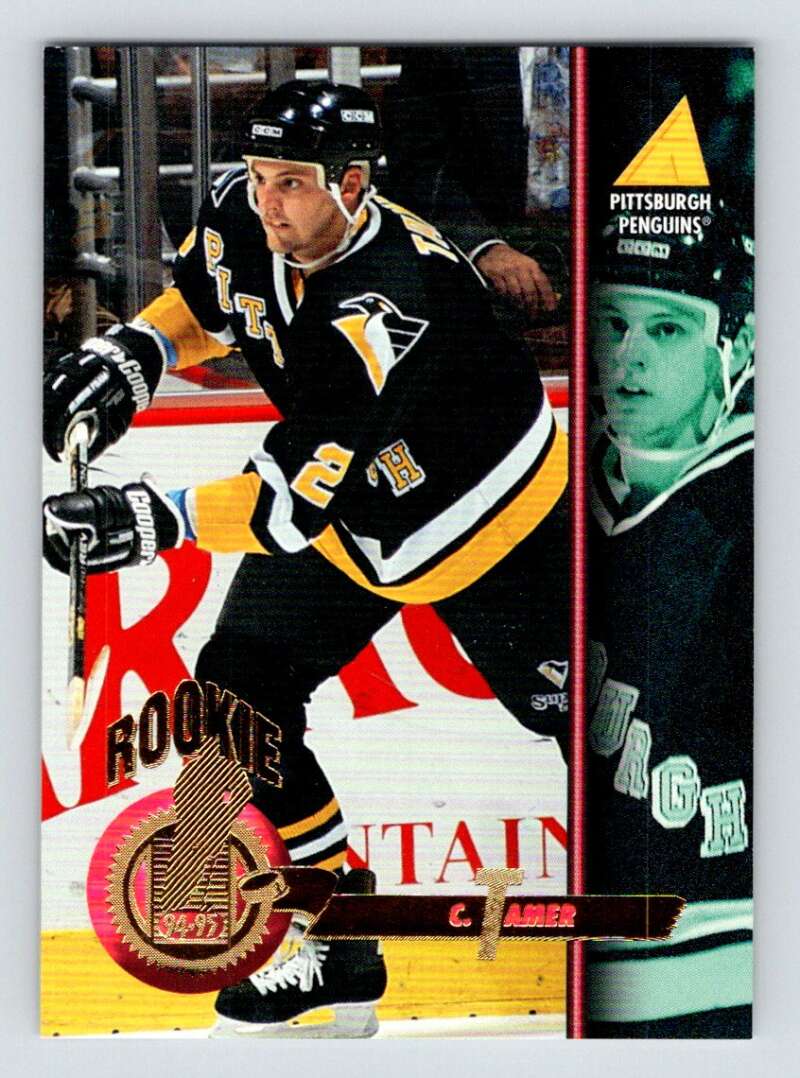 1994-95 Pinnacle #259 Chris Tamer RC Rookie Pittsburgh Penguins Image 1
