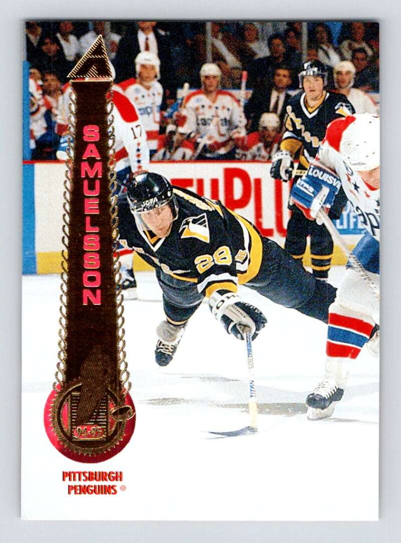 1994-95 Pinnacle #277 Kjell Samuelsson Pittsburgh Penguins Image 1