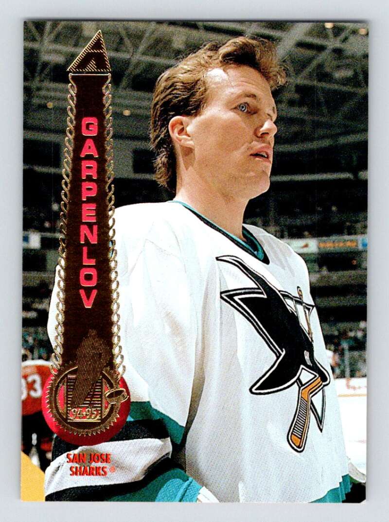 1994-95 Pinnacle #296 Johan Garpenlov San Jose Sharks Image 1