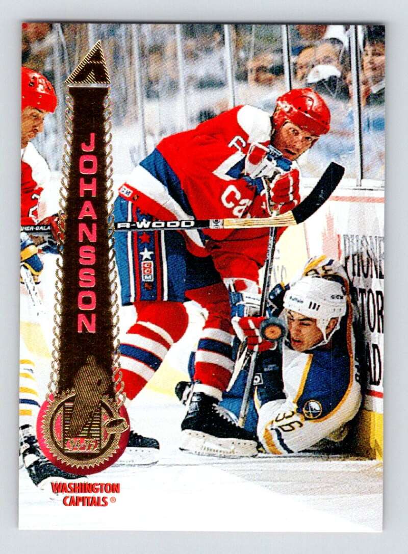 1994-95 Pinnacle #305 Calle Johansson Washington Capitals Image 1