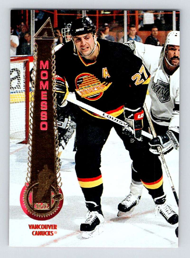 1994-95 Pinnacle #307 Sergio Momesso Vancouver Canucks Image 1
