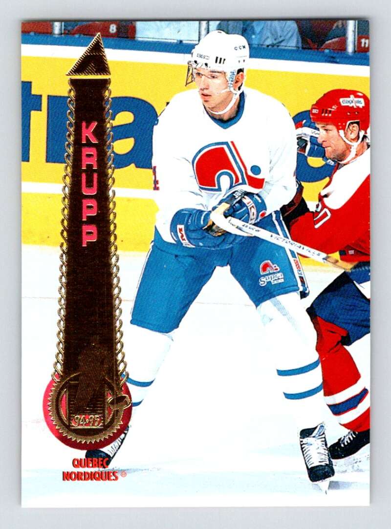 1994-95 Pinnacle #382 Uwe Krupp Quebec Nordiques Image 1