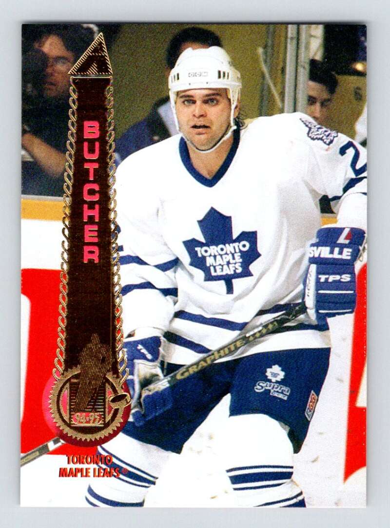 1994-95 Pinnacle #394 Garth Butcher Toronto Maple Leafs Image 1