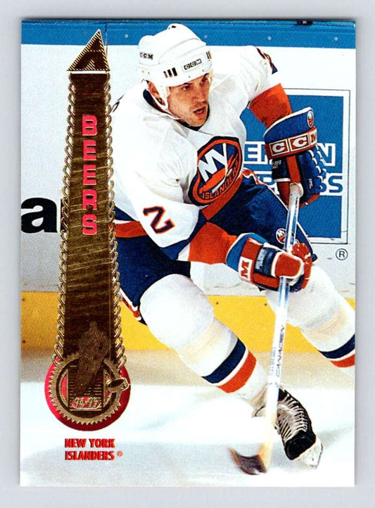 1994-95 Pinnacle #419 Bob Beers  New York Islanders  Image 1