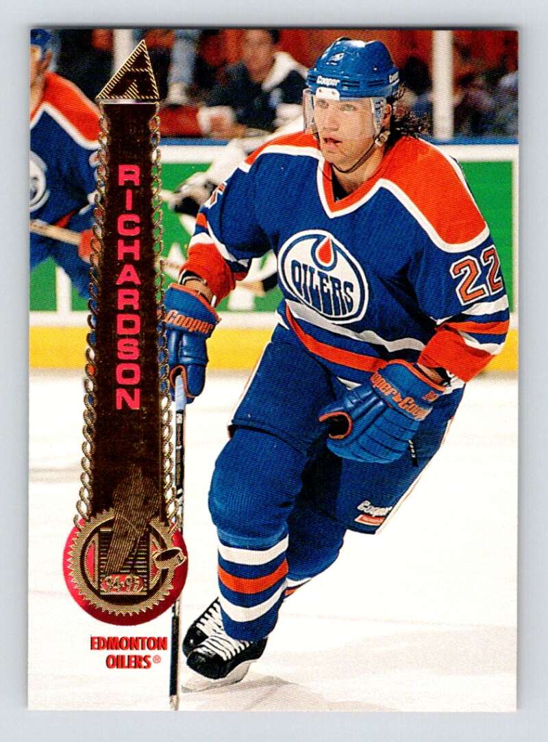 1994-95 Pinnacle #431 Luke Richardson Edmonton Oilers Image 1