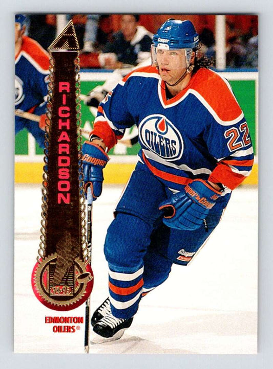 1994-95 Pinnacle #431 Luke Richardson  Edmonton Oilers  Image 1