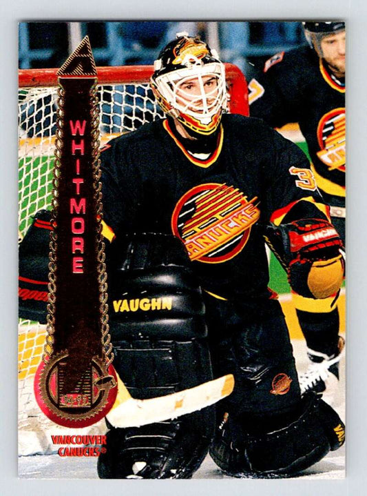 1994-95 Pinnacle #438 Kay Whitmore  Vancouver Canucks  Image 1