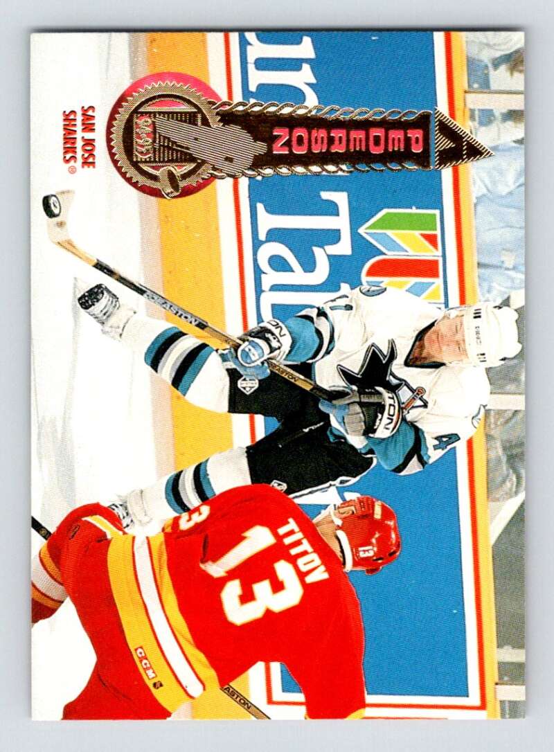 1994-95 Pinnacle #448 Tom Pederson San Jose Sharks Image 1