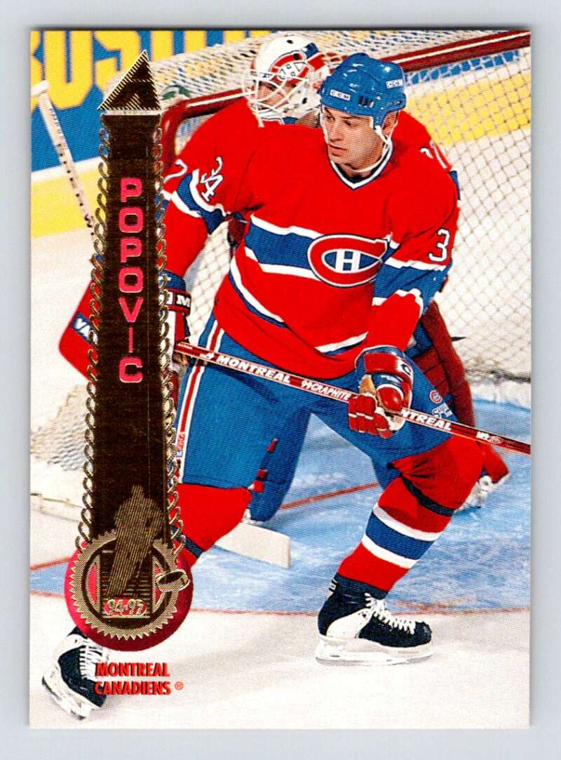 1994-95 Pinnacle #457 Peter Popovic Montreal Canadiens Image 1