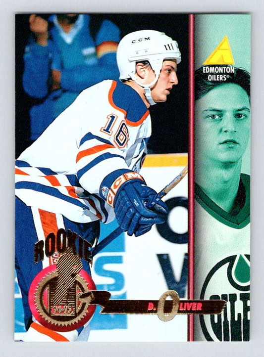 1994-95 Pinnacle #490 David Oliver  RC Rookie Edmonton Oilers  Image 1