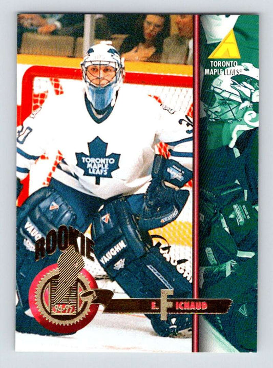1994-95 Pinnacle #493 Eric Fichaud  RC Rookie Toronto Maple Leafs  Image 1