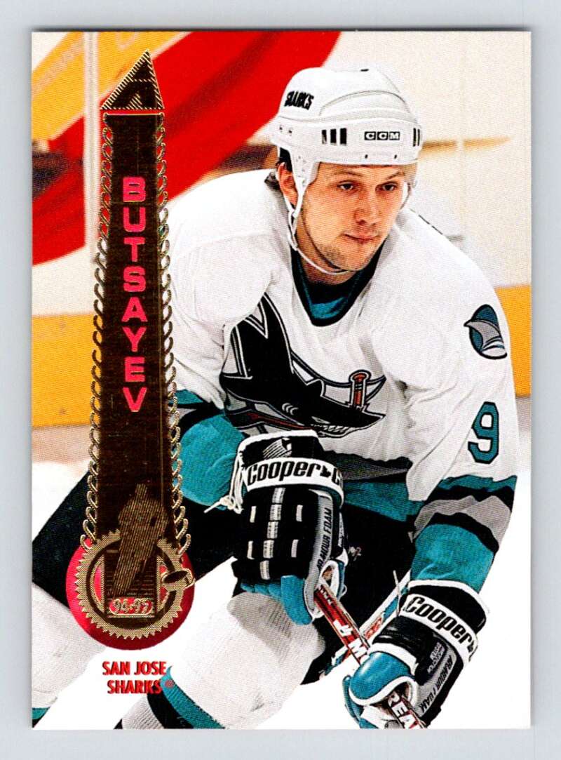 1994-95 Pinnacle #498 Slava Butsayev San Jose Sharks Image 1