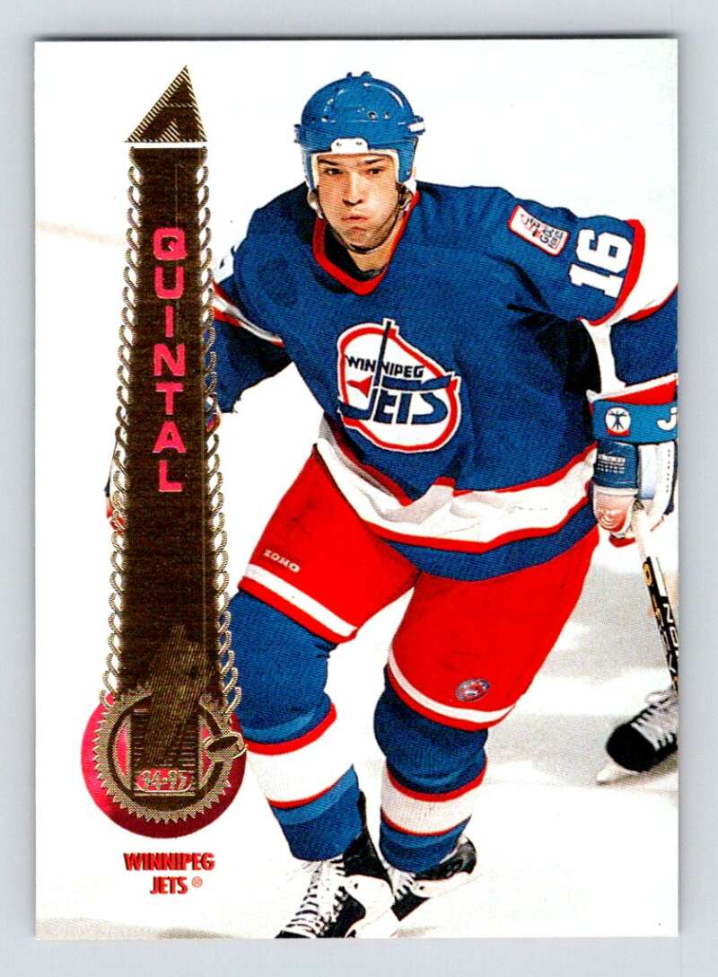 1994-95 Pinnacle #501 Stephane Quintal Winnipeg Jets Image 1