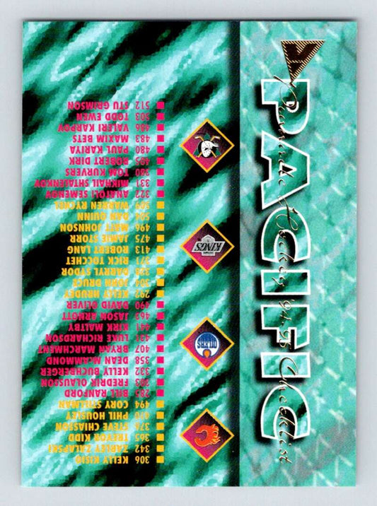 1994-95 Pinnacle #520 Checklist   Image 1