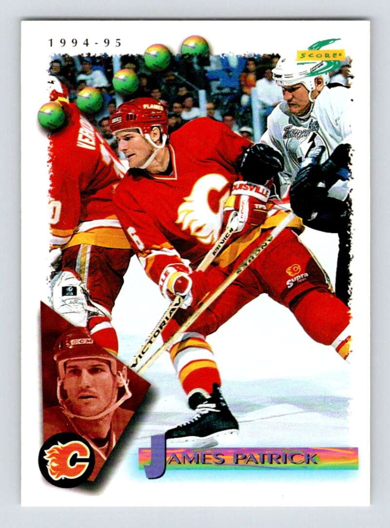 1994-95 Score Hockey #8 James Patrick Calgary Flames V90673 Image 1