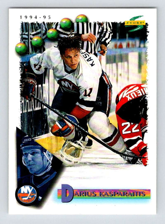 1994-95 Score Hockey #11 Darius Kasparaitis  New York Islanders  V90676 Image 1