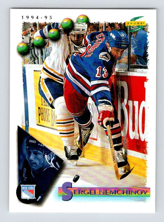 1994-95 Score Hockey #14 Sergei Nemchinov  New York Rangers  V90679 Image 1