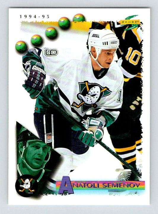 1994-95 Score Hockey #16 Anatoli Semenov  Anaheim Ducks  V90681 Image 1