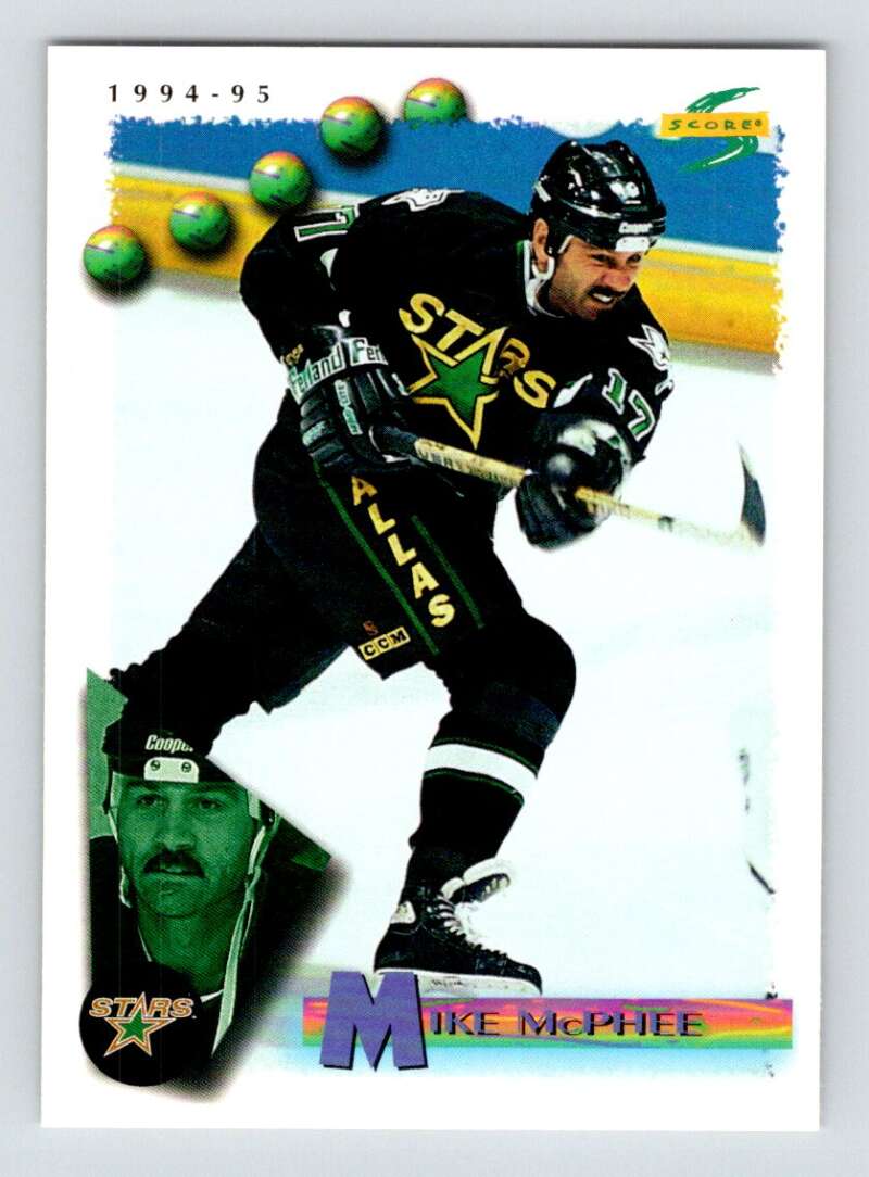 1994-95 Score Hockey #17 Mike McPhee Dallas Stars V90682 Image 1