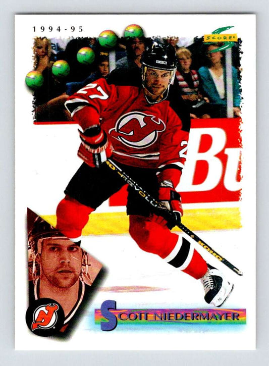 1994-95 Score Hockey #22 Scott Neidermayer  New Jersey Devils  V90687 Image 1