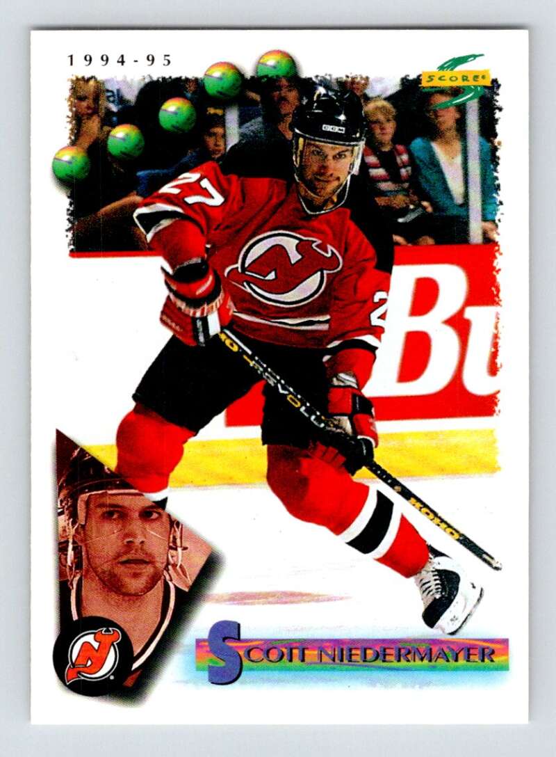 1994-95 Score Hockey #22 Scott Neidermayer New Jersey Devils V90687 Image 1
