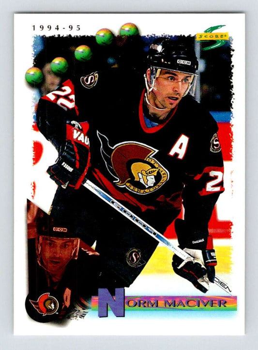 1994-95 Score Hockey #24 Norm Maciver  Ottawa Senators  V90689 Image 1